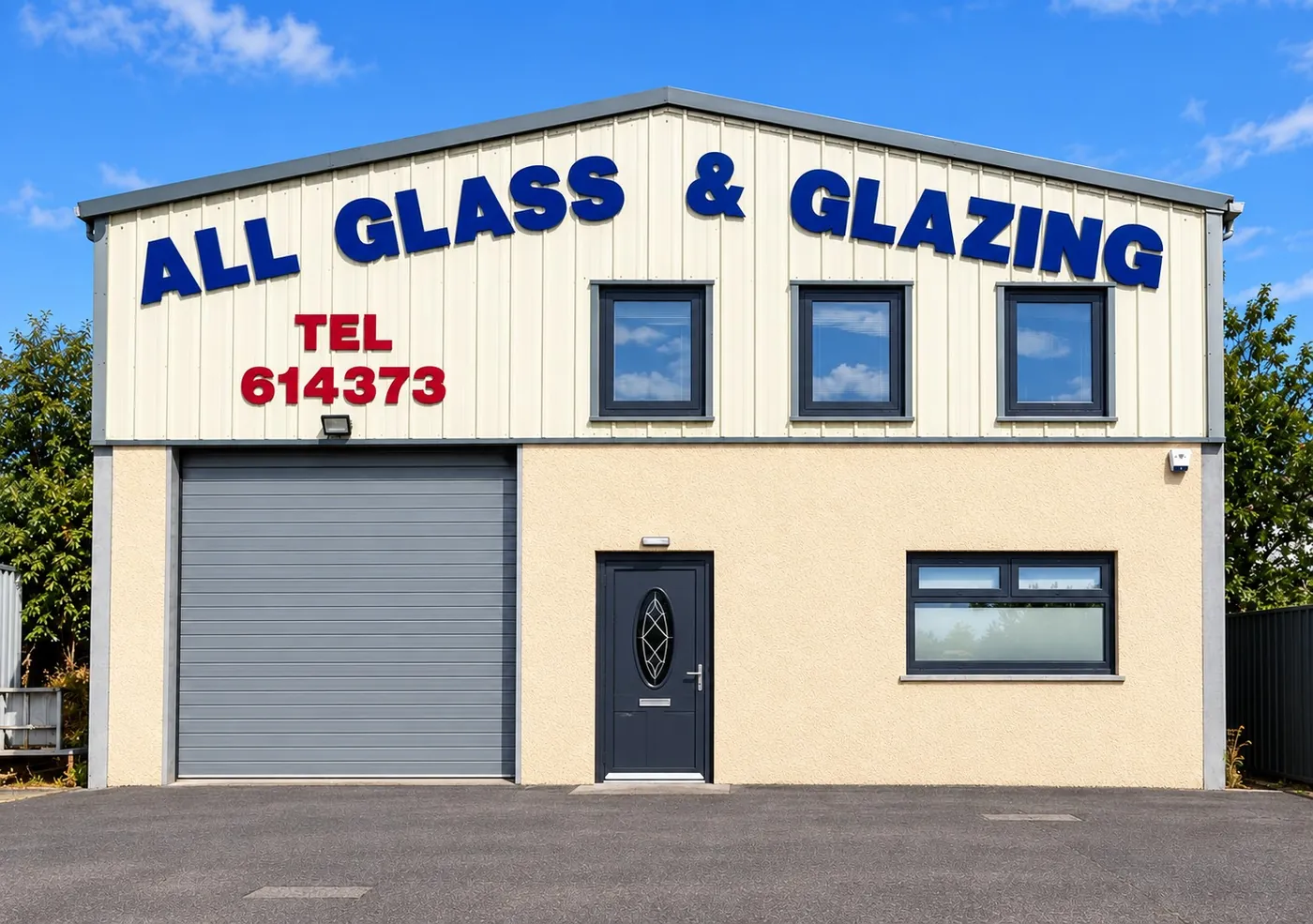 The All Glass & Glazing workshop and showroom on Alpin Road, Dundee